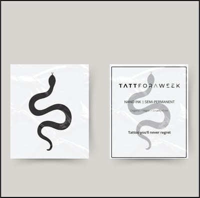 Tijdelijke tattoo slang | Neptattoo volwassenen | Tijdelijke tattoo voor volwassenen | Temporary tattoo | Plaktattoos voor volwassenen | Neptattoos | Probeer zorgeloos een tattoo | tattforaweek