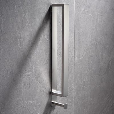 Handdoekhouder Cubic chroom 40 cm met handdoekhaak