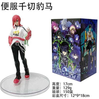 Anime BLUE LOCK Isagi Yoichi Seishiro Nagi Meguru Bachira Reo Mikage Hyoma Chigiri Rin Itoshi Figuur Speelgoed 17cm no box
