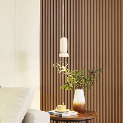 Lindby - hanglamp - 1licht - Keramiek - H: 21.5 cm - GU10 - crème