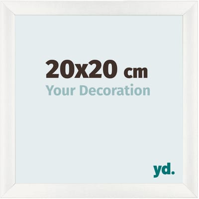 Your Decoration - Fotolijst 20x20 cm - MDF - Wit Geveegd - Pisa