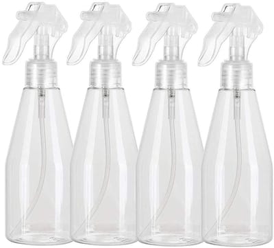 Dailygoods- Spuitfles 200 ml - 4 Stuks - Kunststof - Transparant - Veilig en Duurzaam - Ideaal voor Tuinieren en Schoonheid - Sprayfles