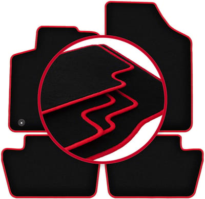 CARLUX-RED automatten voor: Citroen C4 I coupé, hatchback (2004-2010)