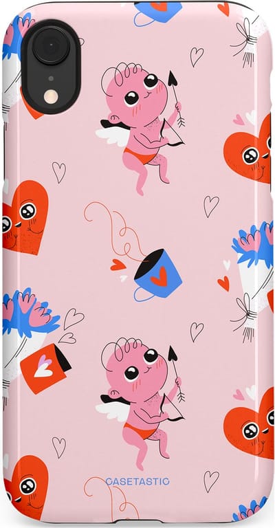 Casetastic Hoesje Geschikt voor Apple iPhone Xr - Stijlvolle Beschermende Duo-layer Case - Cupido's Keuze