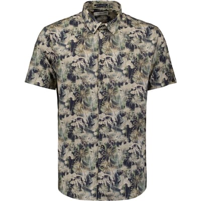No Excess Shirt Short Sleeve Allover Printed Mint Size: XL | Casual Shirts Outlet | Heren | Groen