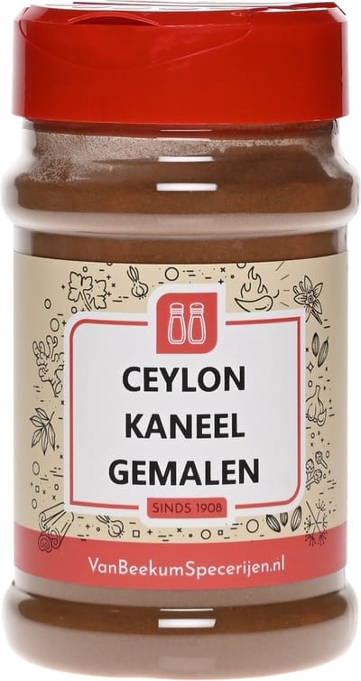 Van Beekum Specerijen - Ceylon Kaneel Gemalen - Strooibus 100 Gram