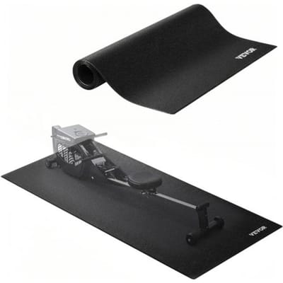 VEVOR Loopbandmat voor tapijtvloeren, vloerbeschermingsmat (60 x 130 cm) voor sportuitrusting, 4 mm dik, fitnessmat voor loopbanden, loopmat, crosstrainer, PVC vloerbeschermer met hoge dichtheid