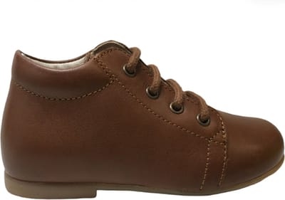Falcotto lederen klassieke veterschoenen Noos bruin Mt 19