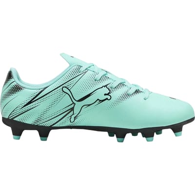 Puma Attacanto Synthetische Stevige Grond Voetbalschoenen voor Kinderen/Kinderen (Pepergroen)