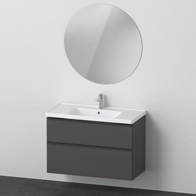 Duravit D-Neo furniture set with round mirror 100.5 cm DE011104949