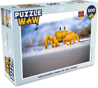 Puzzel Krab - Strand - Zee - Legpuzzel - Puzzel 500 stukjes