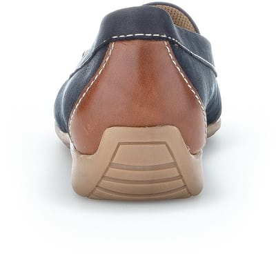 Gabor art. 84.260 16 instapper blauw cognac leer nubuck dames