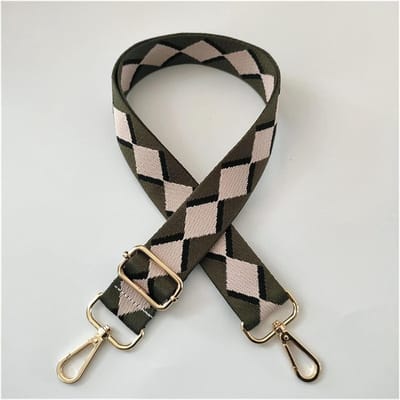 Tas Band - Schouderband Vervanging - Veelzijdig Gebruik - Verstelbaar Jacquard Patroon - 80-130 cm Lengte - Multicolor Goud