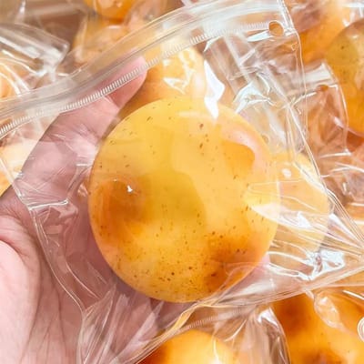 Aardappelvormig Siliconen Speelgoed Decoratie Knijpbaar Langzame Terugslag Zacht Stressverlichtend Ornament Met Moddertextuur Voor Bureau Handgemaakt yellow