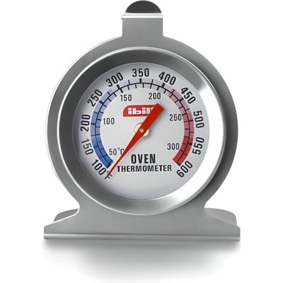 Ibili 743400 Thermomètre pour Cuisson Au Four, Inox, Argent, 7 x 6 cm