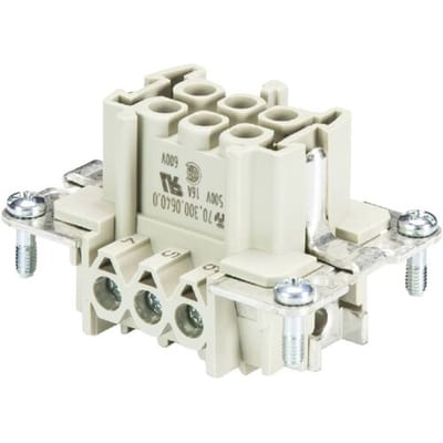 Wieland Electric 70.300.0602.0 Businzetstuk Totaal aantal polen 6 10 stuk(s)