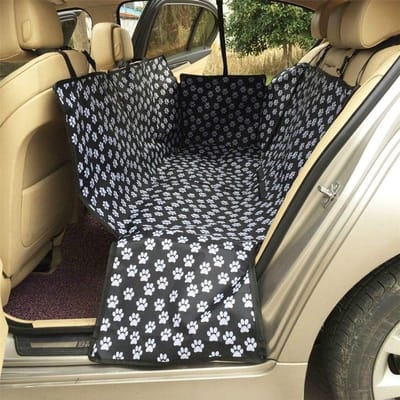 Auto Beschermhoes voor Hond en Kat - Universele Waterdichte Hangmat voor Achterbank, Zwart
