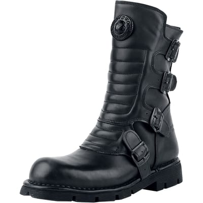 New Rock - Gothic Laarzen - Crust Black - EU40 tot EU47 - voor Mannen - zwart