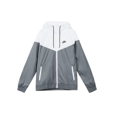 Nike Jas met Rits, Lange Mouwen en Capuchon met Kleine Logoprint Heren Jassen Grijs 727325-084 XL gray