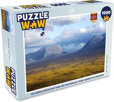 Puzzel Het berglandschap van het Nationaal park Abisko in Zweden - Legpuzzel - Puzzel 1000 stukjes volwassenen