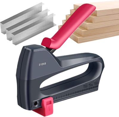 Handmatig Nagelpistool - Pneumatisch Bevestigingsgereedschap Tacker - Houtbewerking en Reparatie - Vochtbestendig en Compact - 16.5 x 8.5 cm