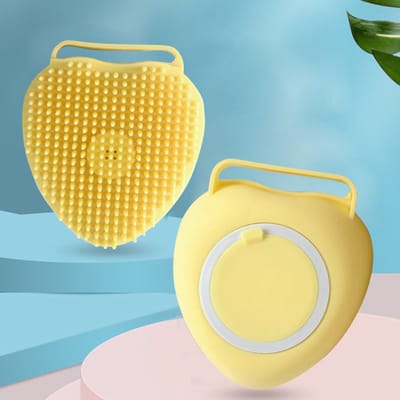 Siliconen Hondenborstel Bad - Massageborstel met Shampoohouder