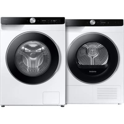 Samsung WW90DG6U85LK AI Wash + Samsung DV90DG6845LKU3 AI Dry