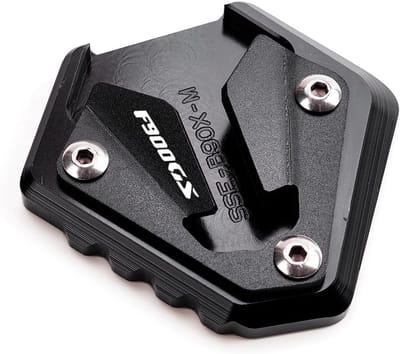 Motorfiets Kickstand Vergroter - Zijstandaard Pad - Motor Stabiliseren - CNC Aluminium Constructie - Voor F900GS 2023-2025 - Zwart