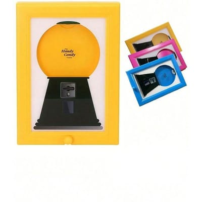 Vierkant Fotolijst voor aan de Muur - Multifunctionele Displaystandaard met Snoepdispenser - Fotolijst en Houder voor Snoep/Noten/Diersnoepjes - Woondecoratie Accen Candy Distribution Photo Frame - Blue