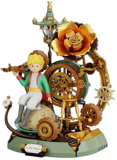 Pantasy 86335 Le Petit Prince Starry Journey bouwset incl. minifigure | De kleine prins boek speelgoed bouwpakketten voor volwassenen & kinderen | Dutch / Nederlandstalig handleiding | Bloemen decoratie gechikt voor lego | Bouwdoos met 300 bouwstenen