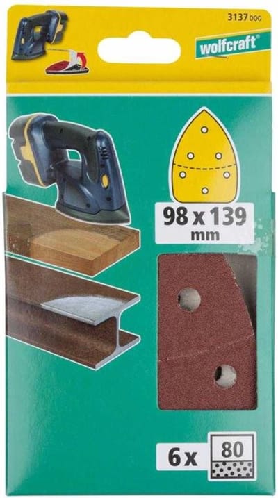 wolfcraft - Zelfhechtend schuurblad voor hout/metaal - 3137000