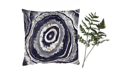 Sierkussens - Kussentjes Woonkamer - 40x40 cm - Agaat - Goud - Geode steen - Marmer