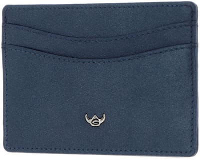 Golden Head Leren kaarthouder Valencia RFID Protect Kartenetui 4448 Saphir donkerblauw