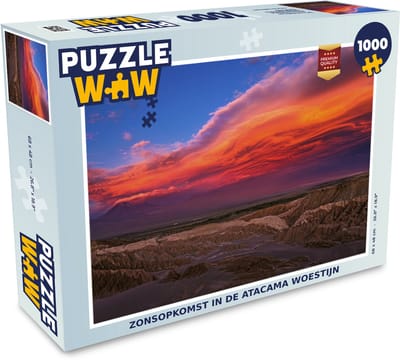 Puzzel Zonsopkomst in de Atacama woestijn - Legpuzzel - Puzzel 1000 stukjes volwassenen