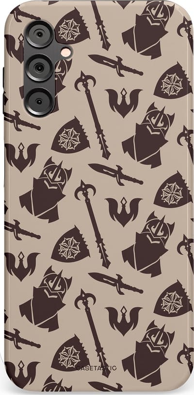 Casetastic Hoesje Geschikt voor Samsung A14 (5G/4G) - Stijlvolle Beschermende Duo-layer Case - Eeuwige paladin