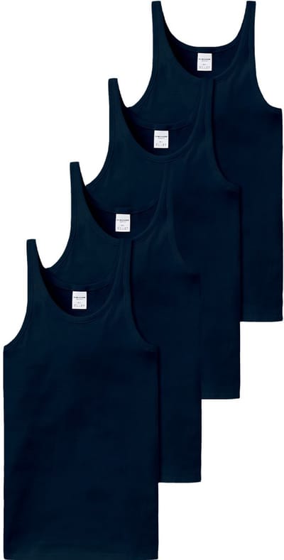Schiesser Heren onderhemd 2 pack Cotton Essentials fijnrib