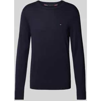 Gebreide pullover met logostitching