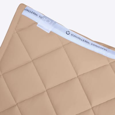 Cavalleria Toscana Diamonds and Lines Quilted Zadeldek Full Taupe