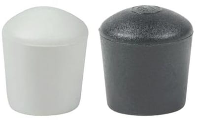 Koepelvormige meubelvoeten voor tafels en stoelen - 16 stuks - 5 mm, wit