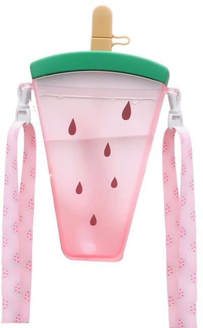 Mmgoqqt - 1 Stuk - 320Ml - Herbruikbare Drinkbeker - Roze - Standaardmodel - Met Deksel En Rietje Voor Zomer Zwembad