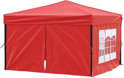 Vouwtent - Partytent - Buitenfeesten Organiseren - Insectenwerende Zijwanden - 3 x 3 meter - Blauw