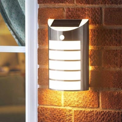 Zonne-energie Bewegingssensor Buitenlamp met Wandmontage voor Tuin en Buitenverlichting