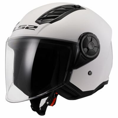 LS2 OF616 Airflow II Solid Gloss Wit 06 Jethelm - Maat XXXL - Helm