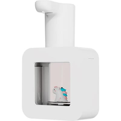 Contactloze Automatische Sensor Zeepdispenser Cartoon Huisdier Waterdicht Slim Schuim Zeepdispenser Wit wit