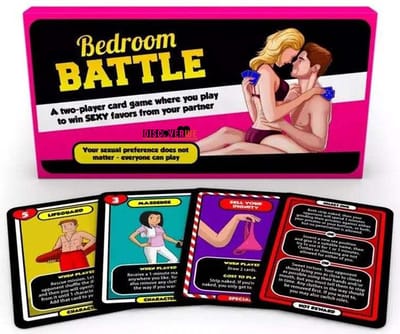 Bedroom Battle - 18+ kaartspel - relatiespel - koppelspel - relatie cadeau - koppel cadeau - kletspot - erotiek spel - erotisch spel - seksspelletje - seksspeeltjes voor koppel