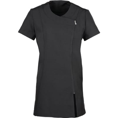 Premier Dames/Dames Camellia Tuniek met Korte Mouwen (Zwart)