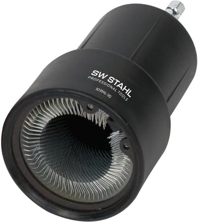 SW-Stahl 10354L-30 Vervangingsborstel 30 x 60 mm | Borstelopzetstuk voor boutreinigers | Schroefreiniging | Wielbouten voor werkplaatsgebruik | Voertuigonderhoud, geschikt voor accuschroevendraaiers