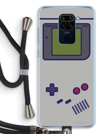 Case Company® - Hoesje met koord geschikt voor Xiaomi Redmi Note 9 hoesje met Koord - Game On - Telefoonhoesje met Zwart Koord - Bescherming aan alle Kanten en Over de Schermrand