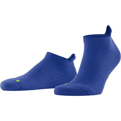 FALKE Cool Kick kort eenkleurig functioneel materiaal sneakersokken enkelsokken unisex blauw - maat 39-41