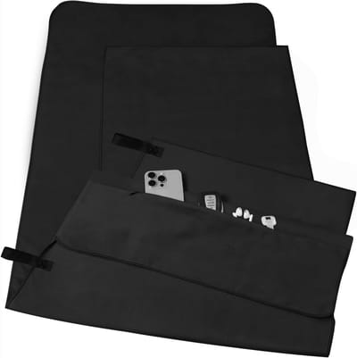 Famanu – Microvezel handdoek - set van 2 (120 x 50 cm fitnesshanddoek + 80 x 40 cm kleine handdoek) - reishanddoek - sneldrogende microvezel handdoeken voor fitness